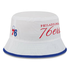 Philadelphia 76ers 2025 NBA Draft Nylon Bucket Hat White/Royal | New Era for sale