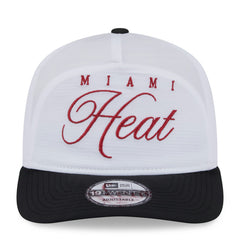 Miami Heat 2025 NBA Draft On-Stage Nylon 19TWENTY Adjustable Hat White/Black | New Era Near Me