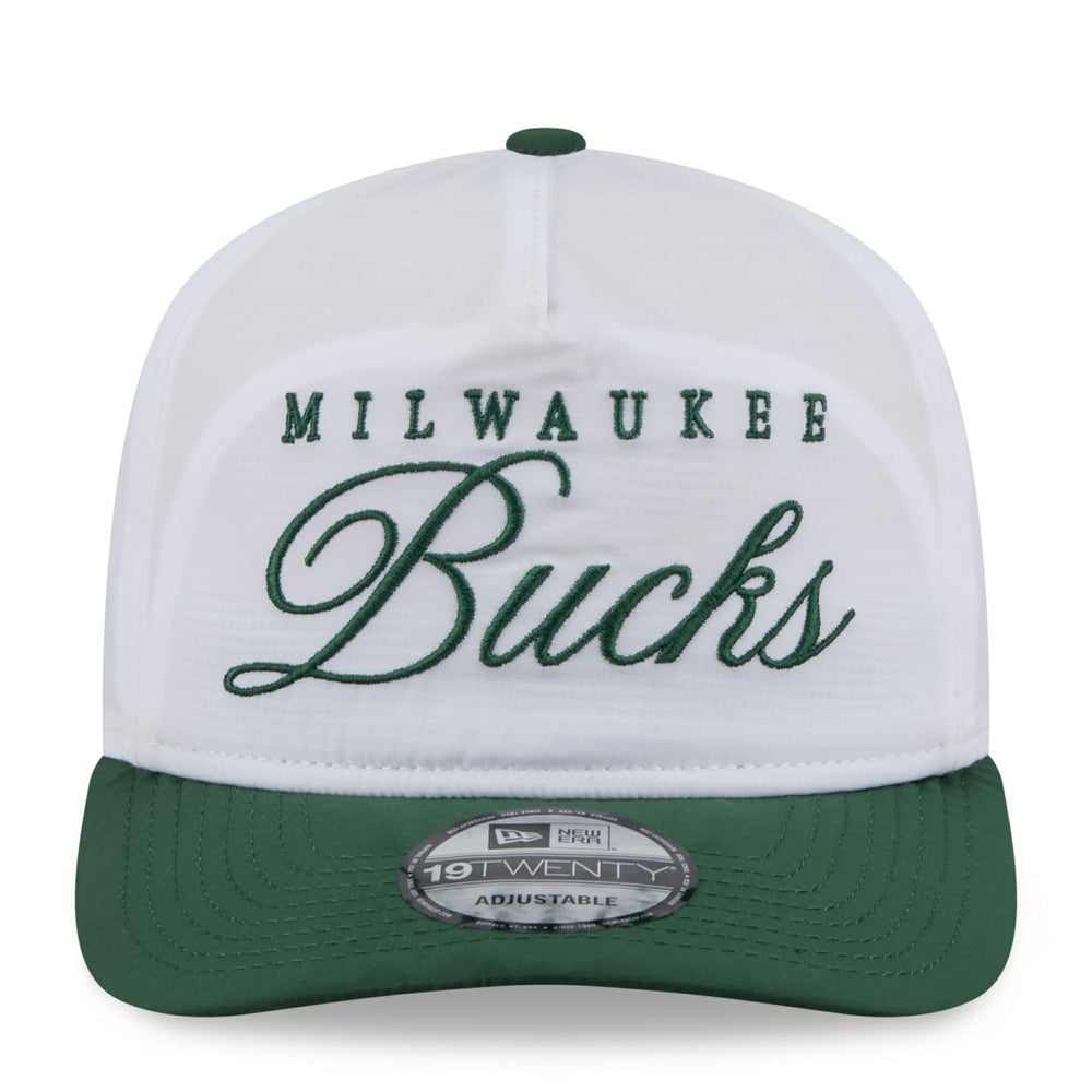 Milwaukee Bucks 2025 NBA Draft On-Stage Nylon 19TWENTY Adjustable Hat White/Hunter Green | New Era Near Me