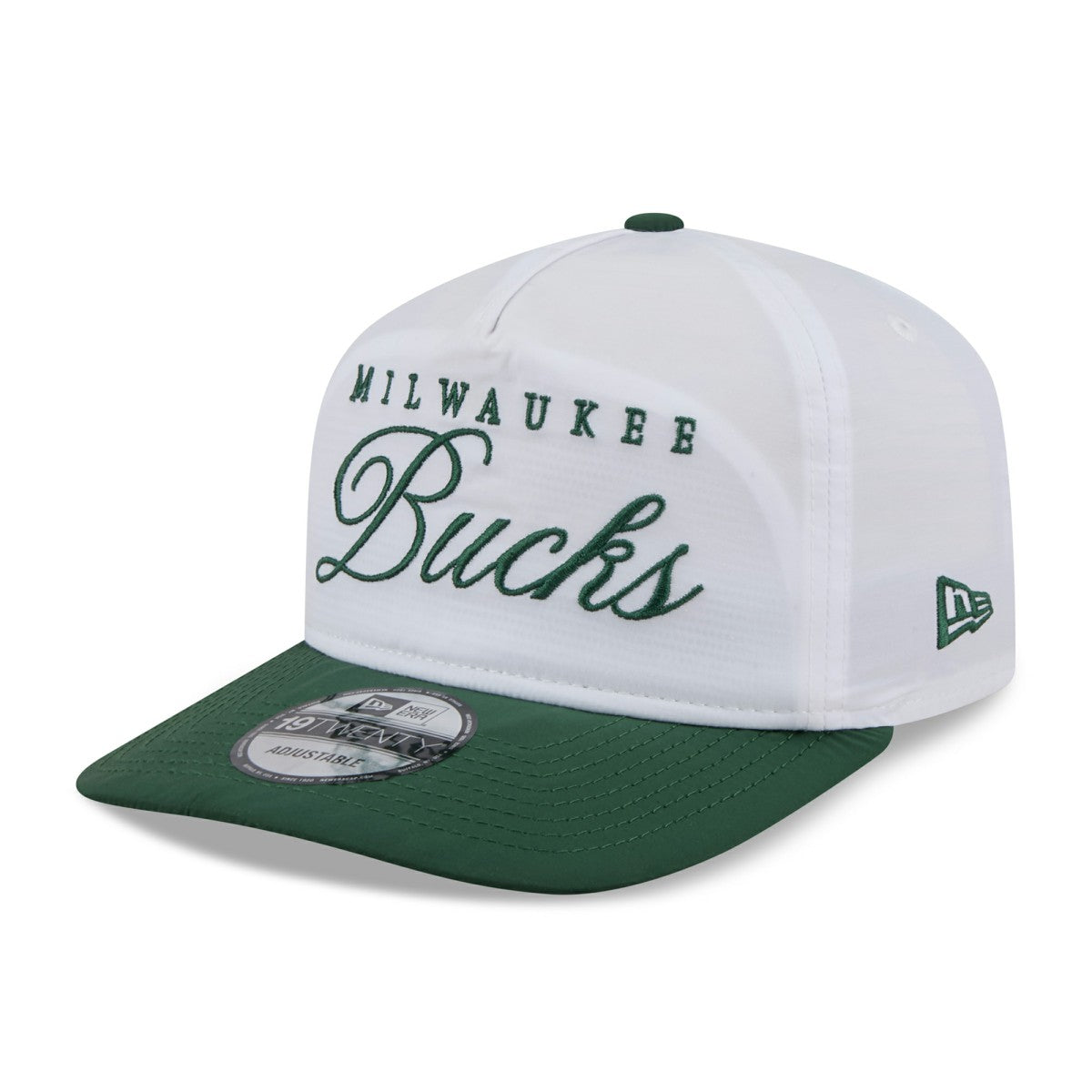 Milwaukee Bucks 2025 NBA Draft On-Stage Nylon 19TWENTY Adjustable Hat White/Hunter Green | New Era Near Me