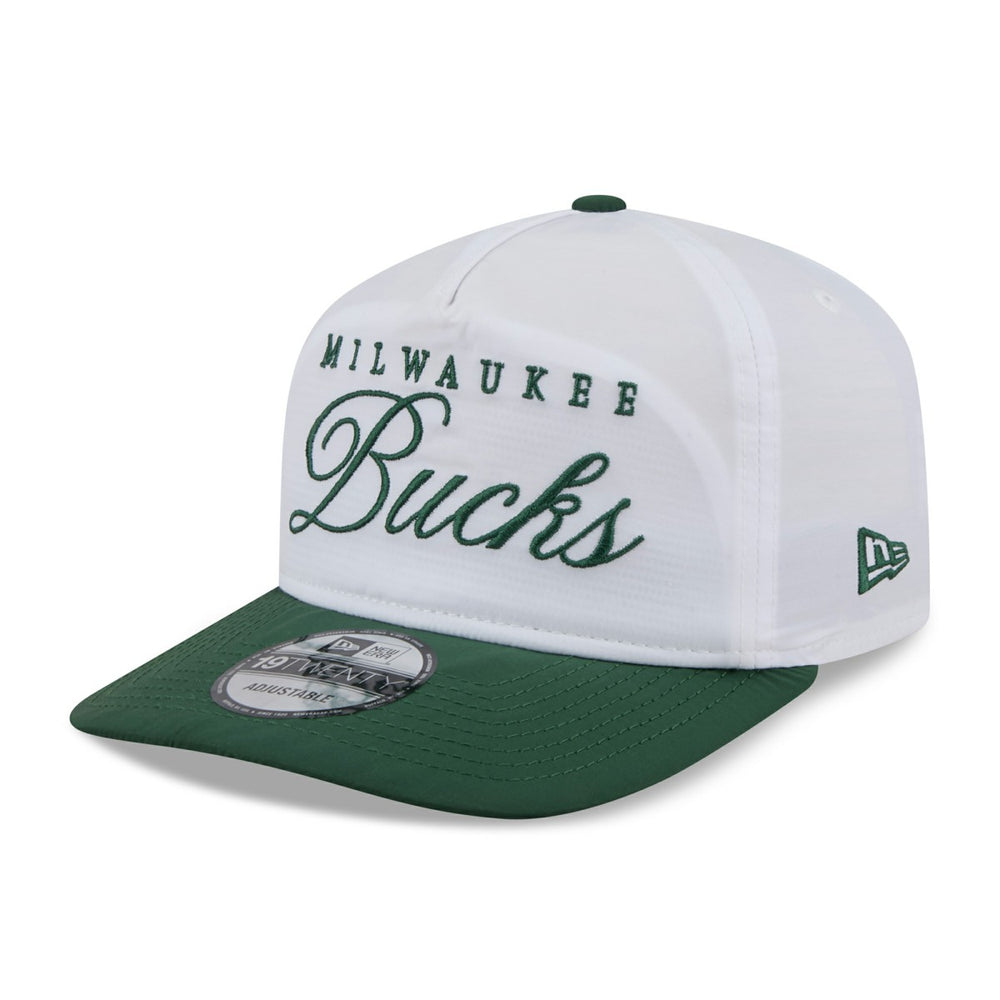 Milwaukee Bucks 2025 NBA Draft On-Stage Nylon 19TWENTY Adjustable Hat White/Hunter Green | New Era Near Me