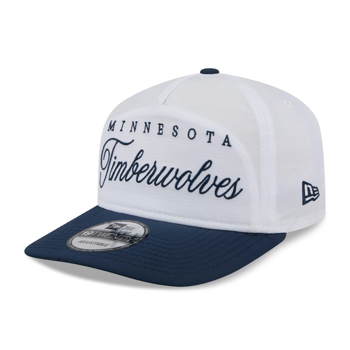 Minnesota Timberwolves 2025 NBA Draft On-Stage Nylon 19TWENTY Adjustable Hat White/Navy | New Era Lifestyle