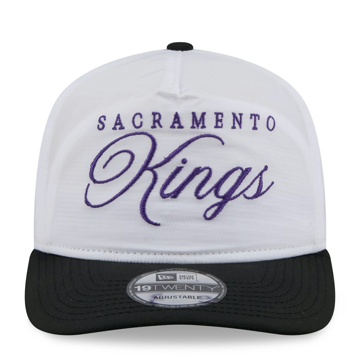 Sacramento Kings 2025 NBA Draft On-Stage Nylon 19TWENTY Adjustable Hat White/Black | New Era Lifestyle