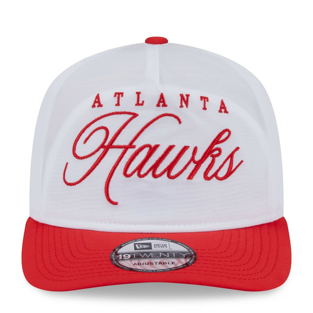 Atlanta Hawks 2025 NBA Draft On-Stage Nylon 19TWENTY Adjustable Hat White/Red | New Era Near Me