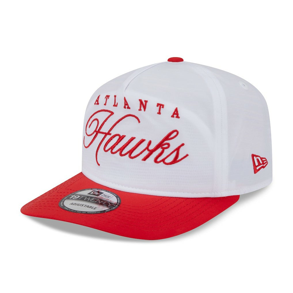Atlanta Hawks 2025 NBA Draft On-Stage Nylon 19TWENTY Adjustable Hat White/Red | New Era Near Me