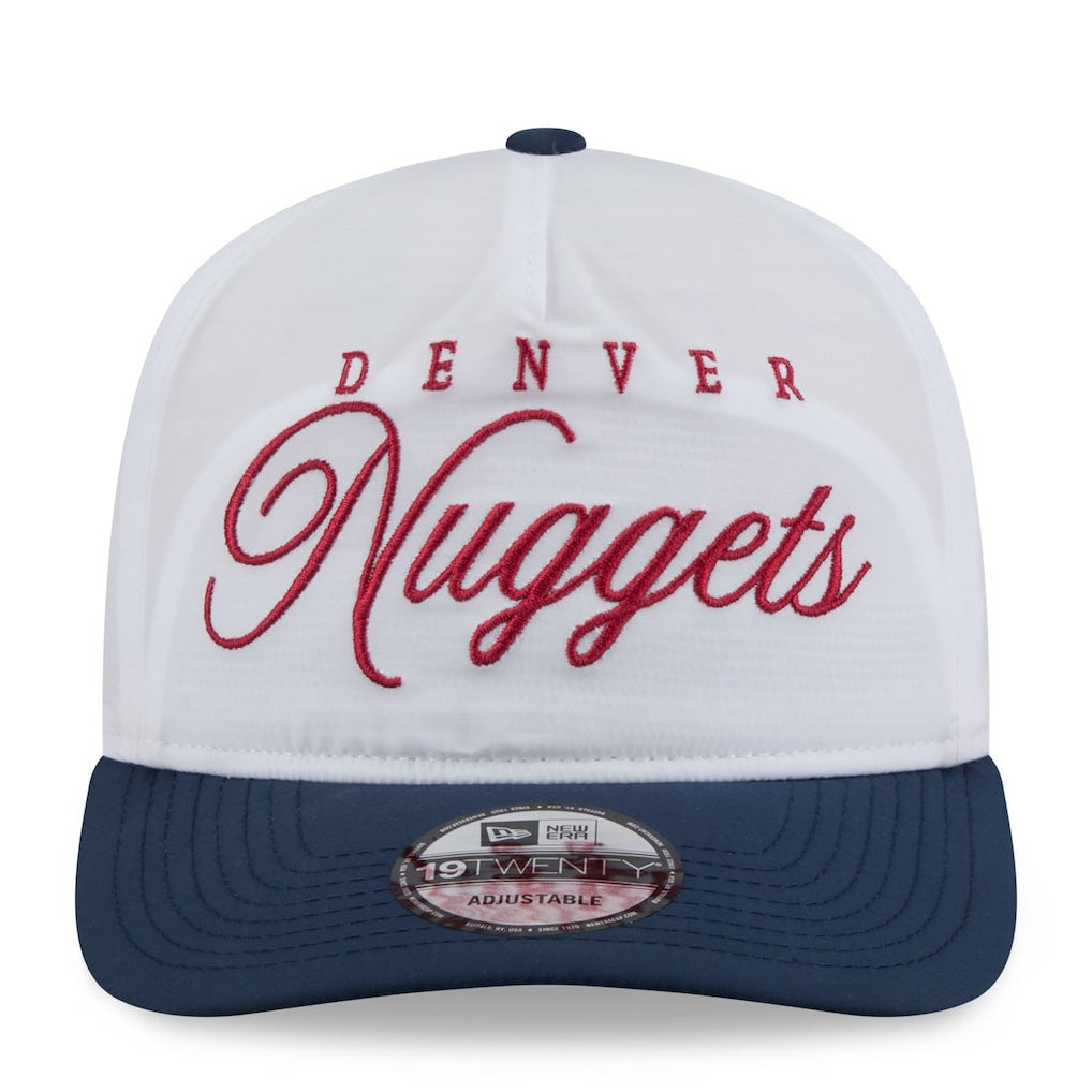Denver Nuggets 2025 NBA Draft On-Stage Nylon 19TWENTY Adjustable Hat for sale White/Navy | New Era Lifestyle