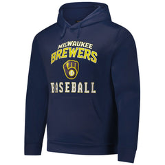 Milwaukee Brewers Dunbrooke Champion Pullover Hoodie - Navy - MLB on Sale