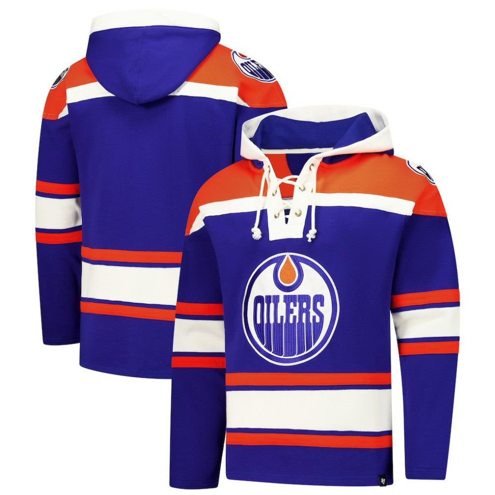 Edmonton Oilers '47 Superior Lacer Hoodie - Royal - NHL 202325178