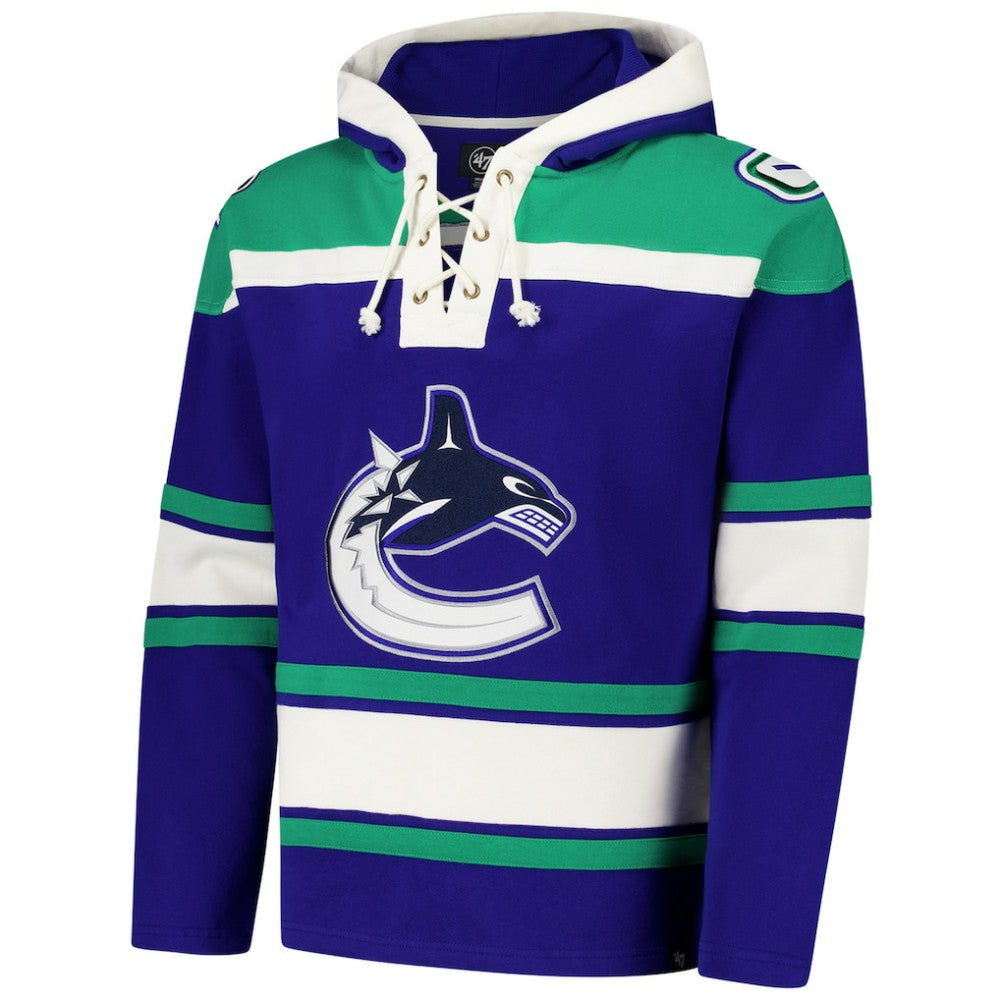 Vancouver Canucks '47 Superior Lacer Hoodie - Royal - NHL 202325180