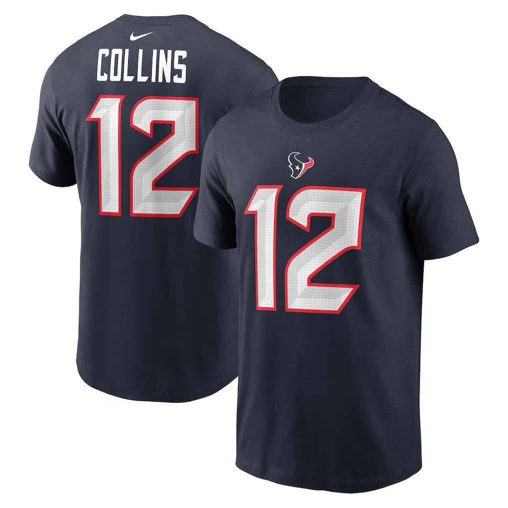 Nike Nico Collins Houston Texans Name & Number T-Shirt Navy
