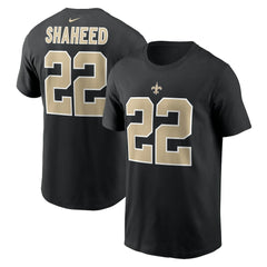 Nike Rashid Shaheed New Orleans Saints Name & Number T-Shirt Black