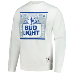Mitchell & Ness Indianapolis Colts x Bud Light The Crest Pullover Sweatshirt White