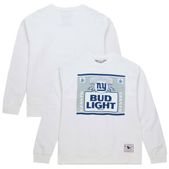 Mitchell & Ness New York Giants x Bud Light The Crest Pullover Sweatshirt White