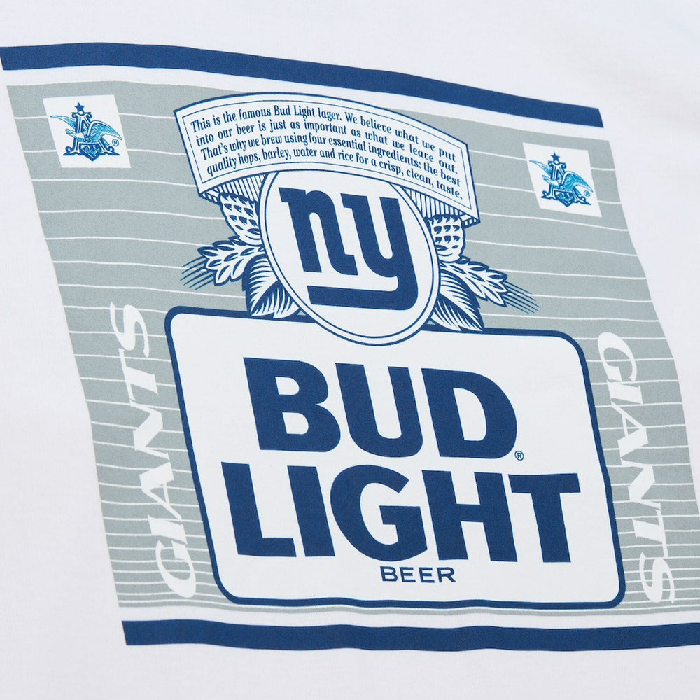 Mitchell & Ness New York Giants x Bud Light The Crest Pullover Sweatshirt White