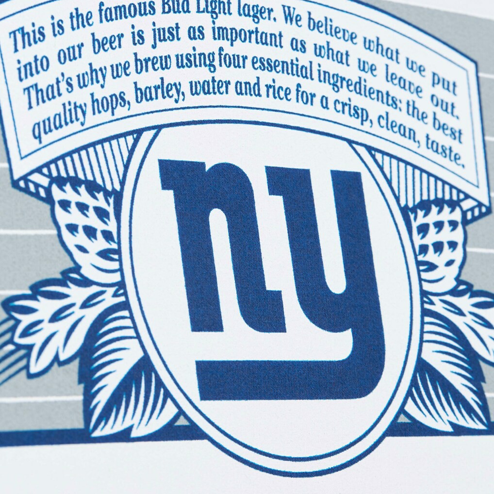 Mitchell & Ness New York Giants x Bud Light The Crest Pullover Sweatshirt White