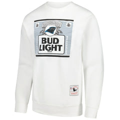 Mitchell & Ness Carolina Panthers x Bud Light The Crest Pullover Sweatshirt White