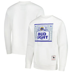 Mitchell & Ness Los Angeles Rams x Bud Light The Crest Pullover Sweatshirt White