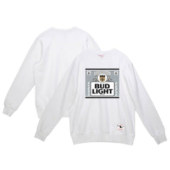 Mitchell & Ness New Orleans Saints x Bud Light The Crest Pullover Sweatshirt White