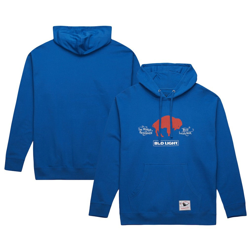 Mitchell & Ness Buffalo Bills NFL x Bud Light Vintage Pullover Hoodie Royal