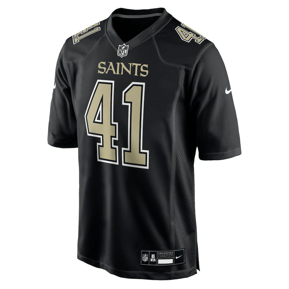Nike Alvin Kamara New Orleans Saints Fashion Game Jersey Carbon Black