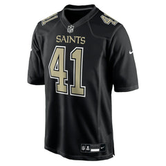 Nike Alvin Kamara New Orleans Saints Fashion Game Jersey Carbon Black