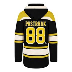David Pastrnak Boston Bruins '47 Big & Tall Lace-up Pullover Hoodie - Black - NHL 202331506