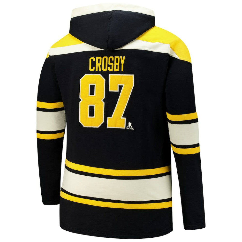 Sidney Crosby Pittsburgh Penguins '47 Big & Tall Lace-up Pullover Hoodie - Black - NHL 202331509