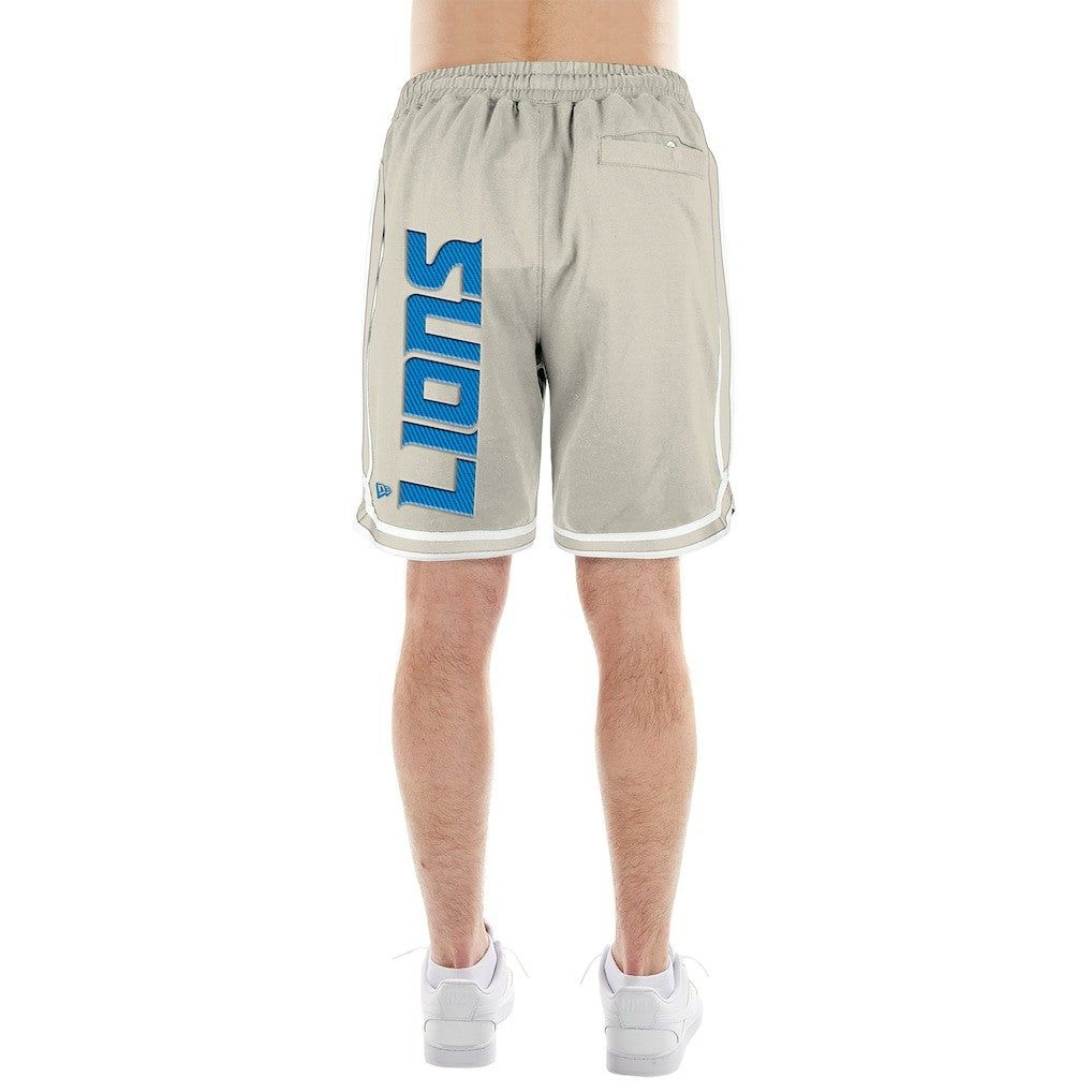 Detroit Lions New Era Stone Multi Patch Shorts Light Beige