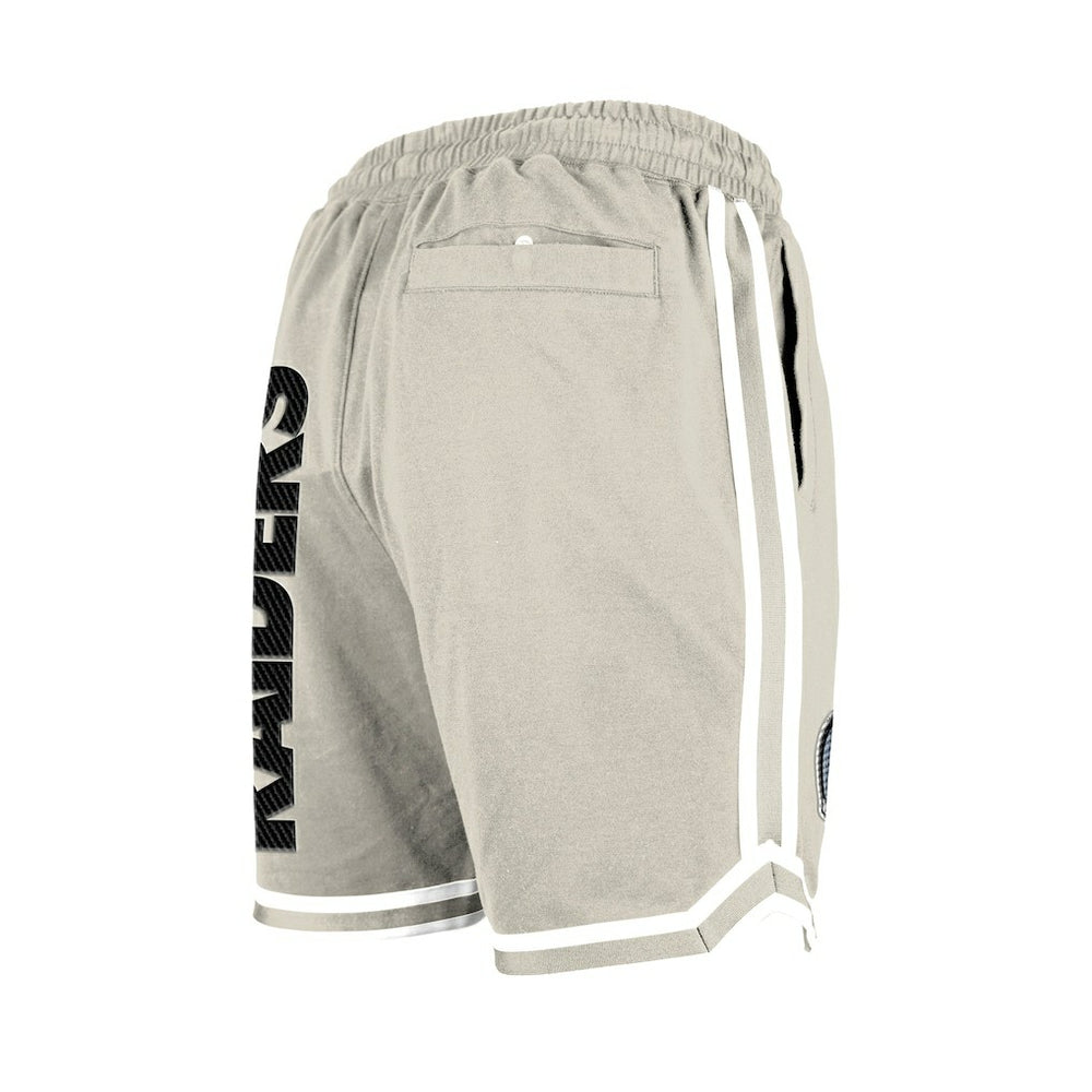 Las Vegas Raiders New Era Stone Multi Patch Shorts Light Beige