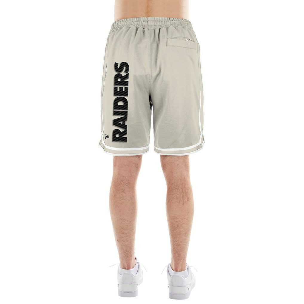 Las Vegas Raiders New Era Stone Multi Patch Shorts Light Beige