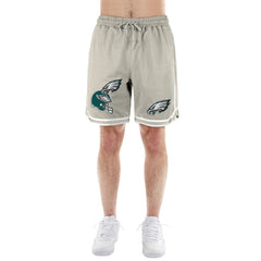 Philadelphia Eagles New Era Stone Multi Patch Shorts Light Beige