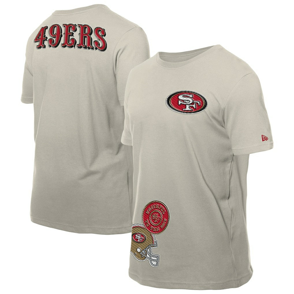 San Francisco 49ers New Era Multi Patch T-Shirt Light Beige