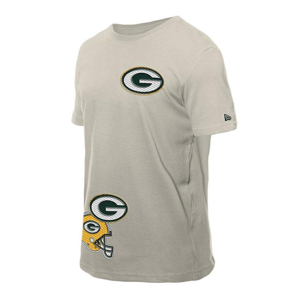 Green Bay Packers New Era Multi Patch T-Shirt Light Beige