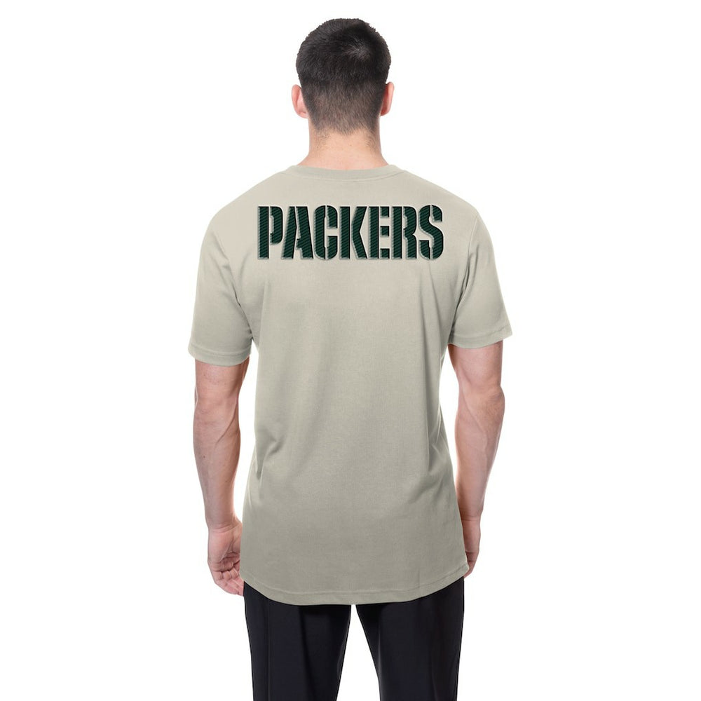 Green Bay Packers New Era Multi Patch T-Shirt Light Beige
