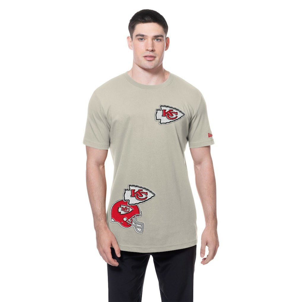 Kansas City Chiefs New Era Multi Patch T-Shirt Light Beige
