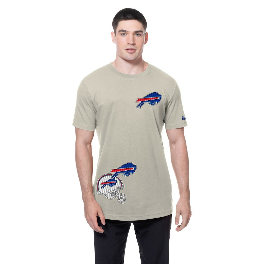 Buffalo Bills New Era Multi Patch T-Shirt Light Beige