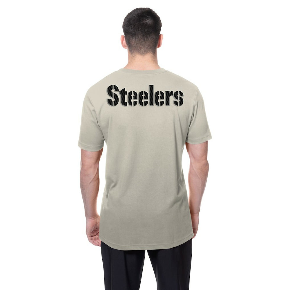 Pittsburgh Steelers New Era Multi Patch T-Shirt Light Beige
