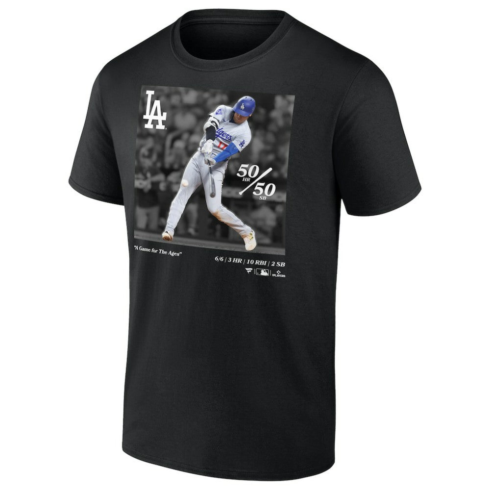 Shohei Ohtani Los Angeles Dodgers A Game for the Ages T-Shirt - Black - MLB Sale