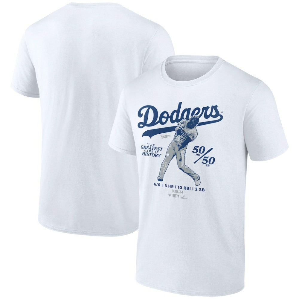 Shohei Ohtani Los Angeles Dodgers 6 for 6 T-Shirt - White - MLB Discount