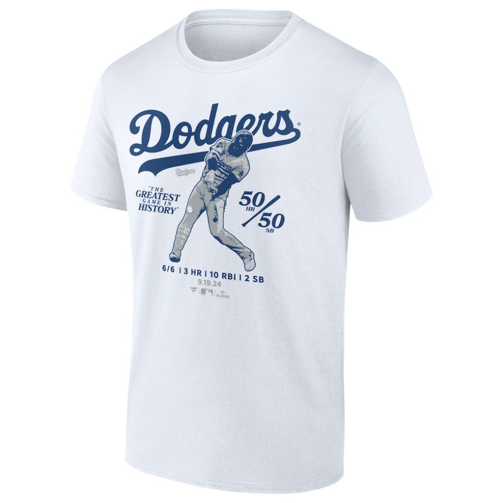 Shohei Ohtani Los Angeles Dodgers 6 for 6 T-Shirt - White - MLB Discount