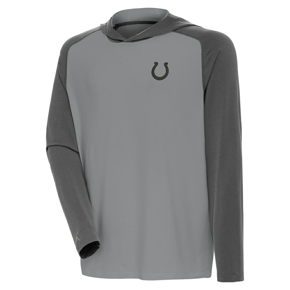 Indianapolis Colts Antigua Tonal Intrepid Pullover Hoodie - Gray
