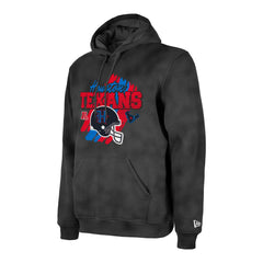 Houston Texans New Era Identity Helmet Enzyme Washed Pullover Hoodie Black