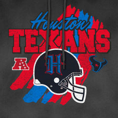 Houston Texans New Era Identity Helmet Enzyme Washed Pullover Hoodie Black