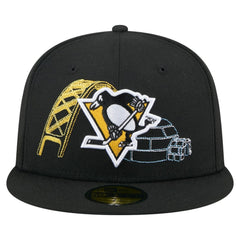 Pittsburgh Penguins New Era State Stitch 59FIFTY Fitted Hat - Black - NHL 202353278