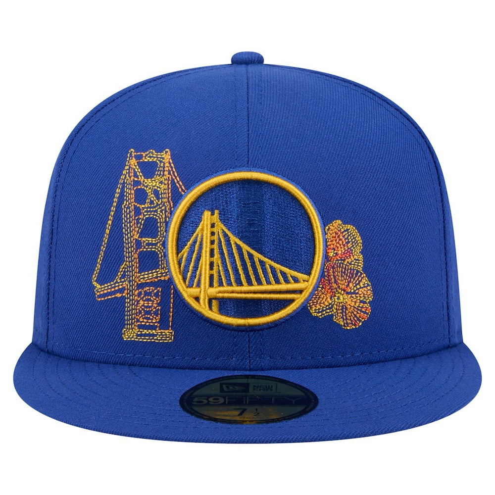 Golden State Warriors State Stitch 59FIFTY Fitted Hat for sale Royal | New Era online