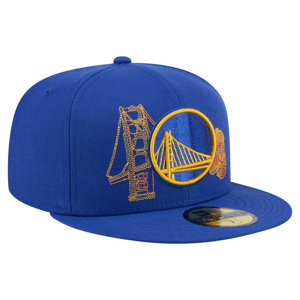 Golden State Warriors State Stitch 59FIFTY Fitted Hat for sale Royal | New Era online