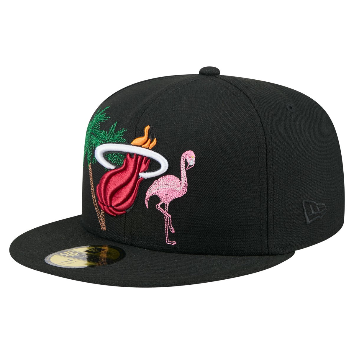 Miami Heat State Stitch 59FIFTY Fitted Hat Black | New Era