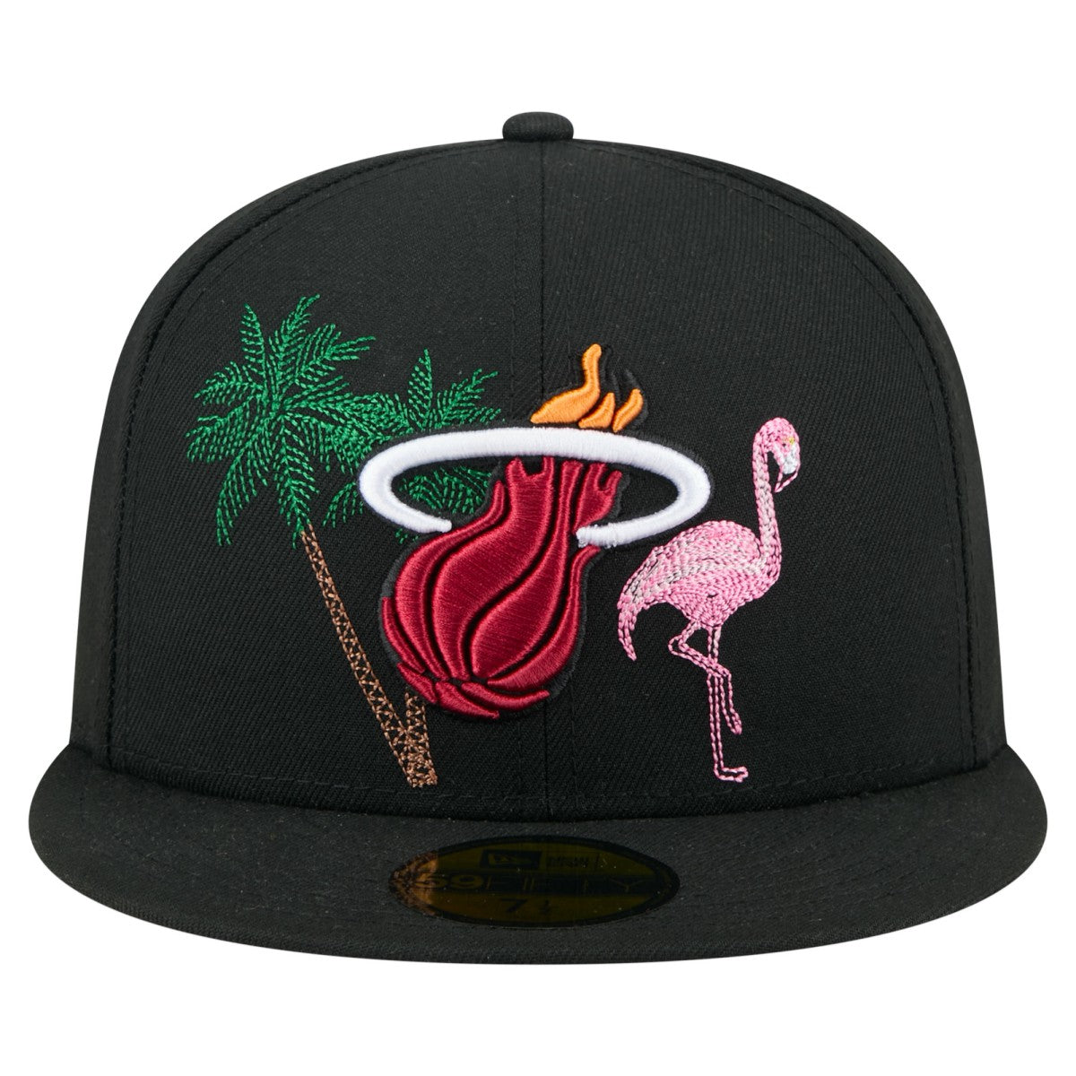 Miami Heat State Stitch 59FIFTY Fitted Hat Black | New Era