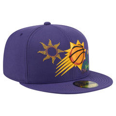 Phoenix Suns State Stitch 59FIFTY Fitted Hat Purple | New Era outlet