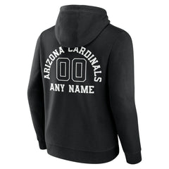 Arizona Cardinals Personalized Name & Number Pullover Hoodie Black